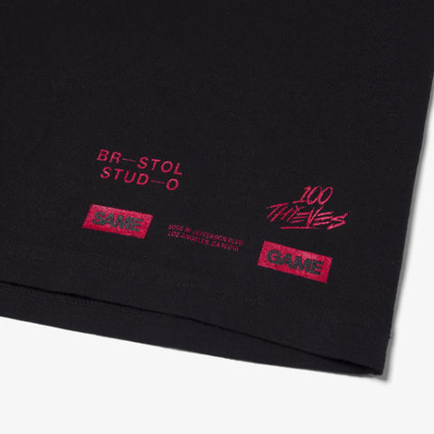 print detail on 100T X Bristol Studio T-shirt - Black