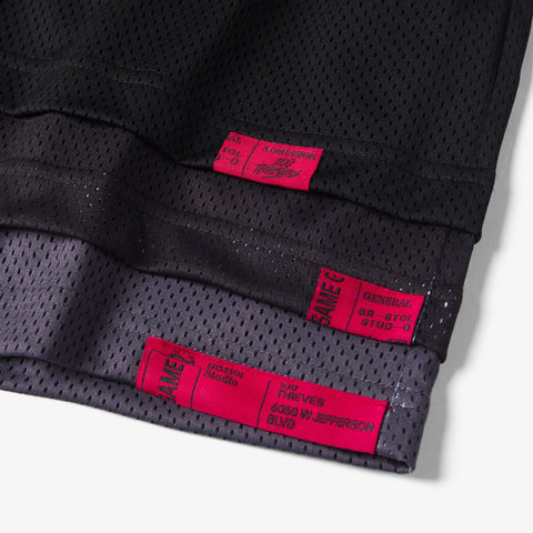 triple hem detail on 100T X Bristol Studio Triple Hem Shorts - Black