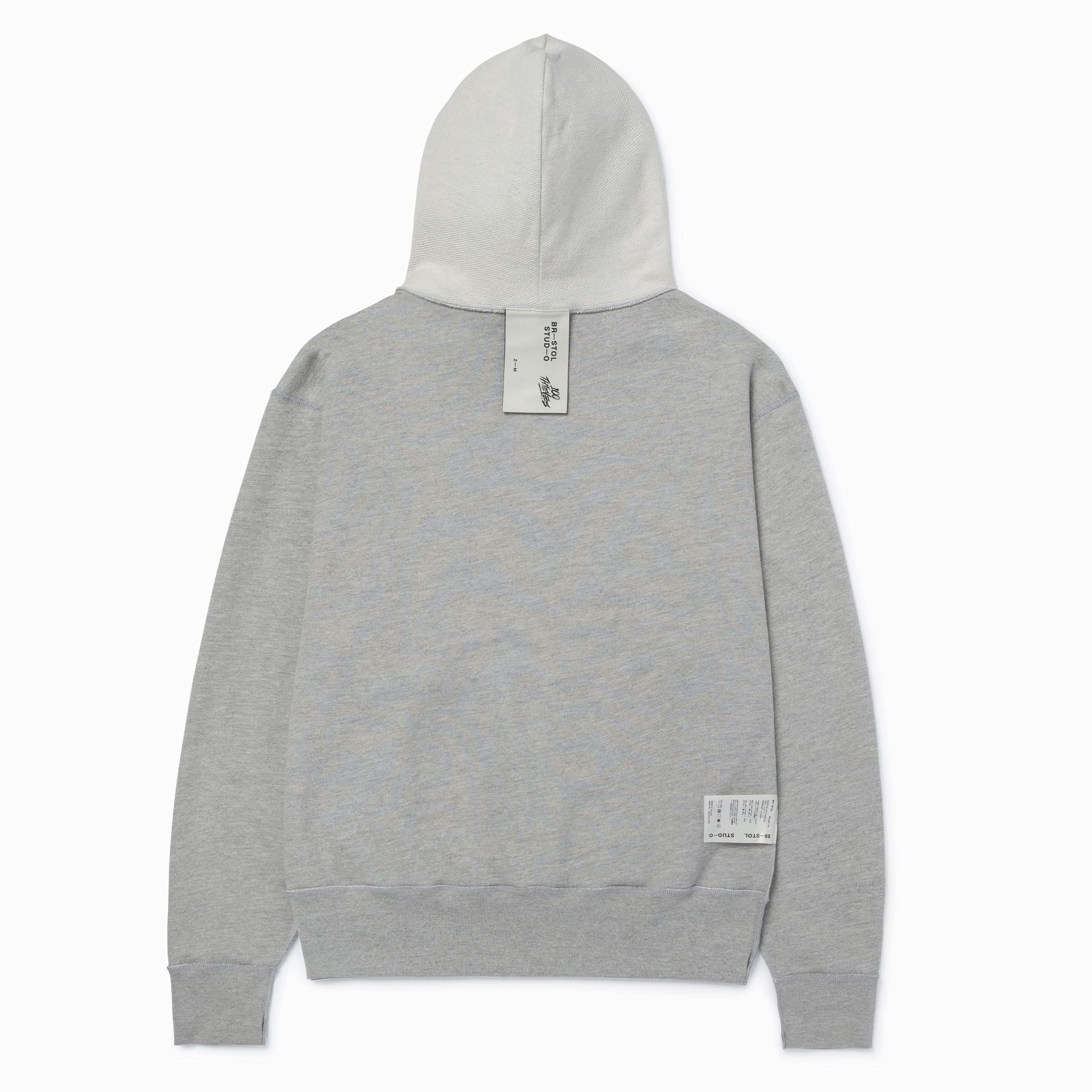 100T X Bristol Studio Reversible Hoodie - Oatmeal Heather