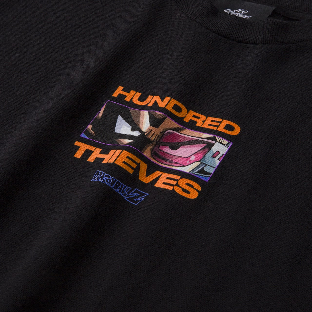 100 Thieves x Dragon Ball Z Vegeta T-shirt - Black