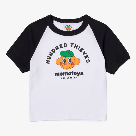 Front of 100T x MomoToys - Baby T-Shirt