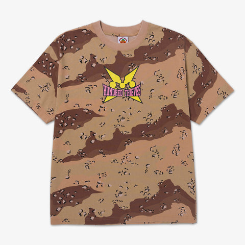 Front of 100T x MomoToys - Desert Battle Camo T-Shirt