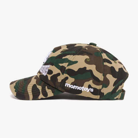 Side of 100T x MomoToys Camo Hat