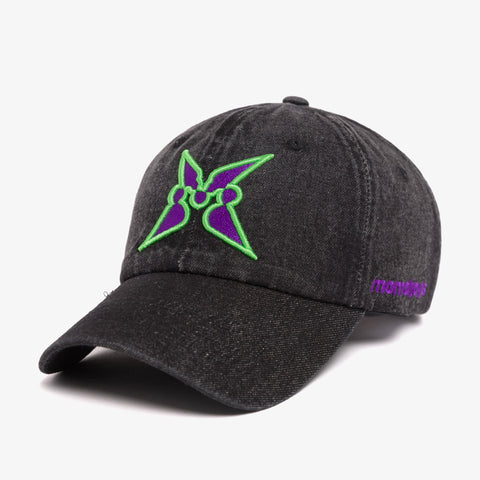 side of 100T x MomoToys Washed Denim Dad Hat