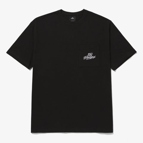 Front of Foundations FW'23 SS Pocket T-Shirt - Black