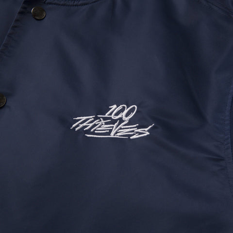 Front of Foundations FW'23 Bomber Jacket - Navy