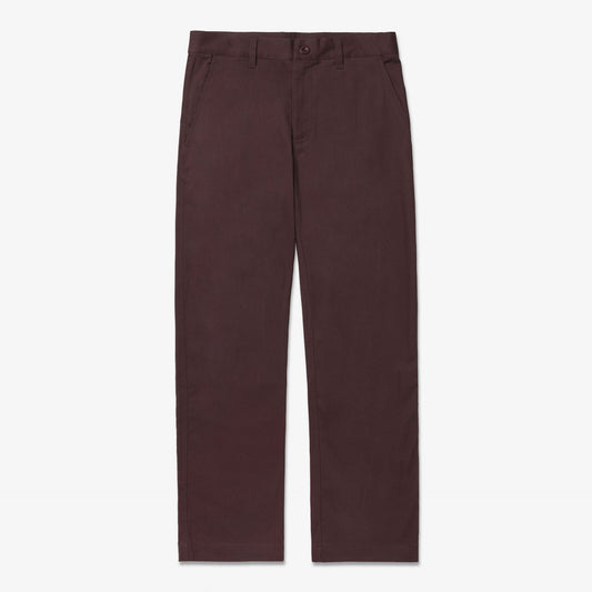 Front of Foundations FW'23 Chino - Burgundy