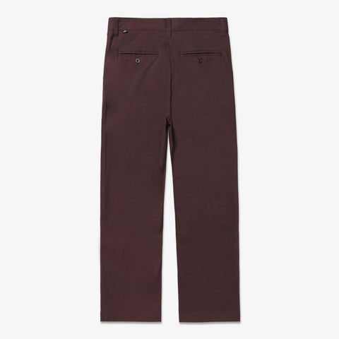 Back of Foundations FW'23 Chino - Burgundy