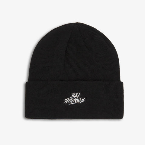Front of Foundations FW'23 Beanie - Black