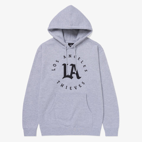 Front of Core Hoodie - Heather Grey