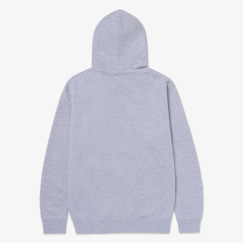 back of Core Hoodie - Heather Grey