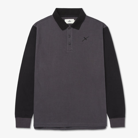 Flight Polo - Black/Grey