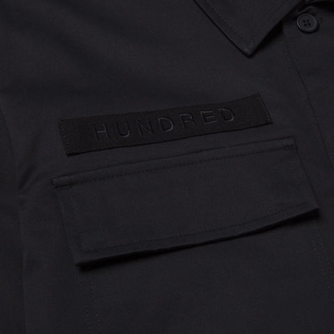 Pocket detail on Field Jacket - Black