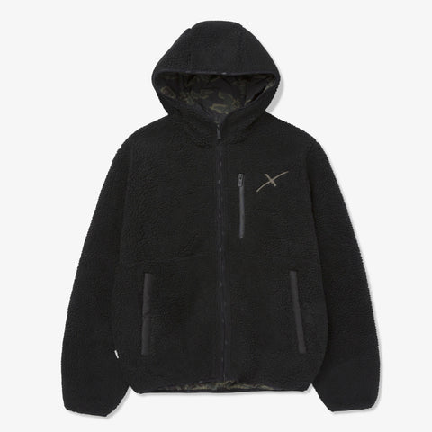Reversible Sherpa Jacket - Tiger Camo