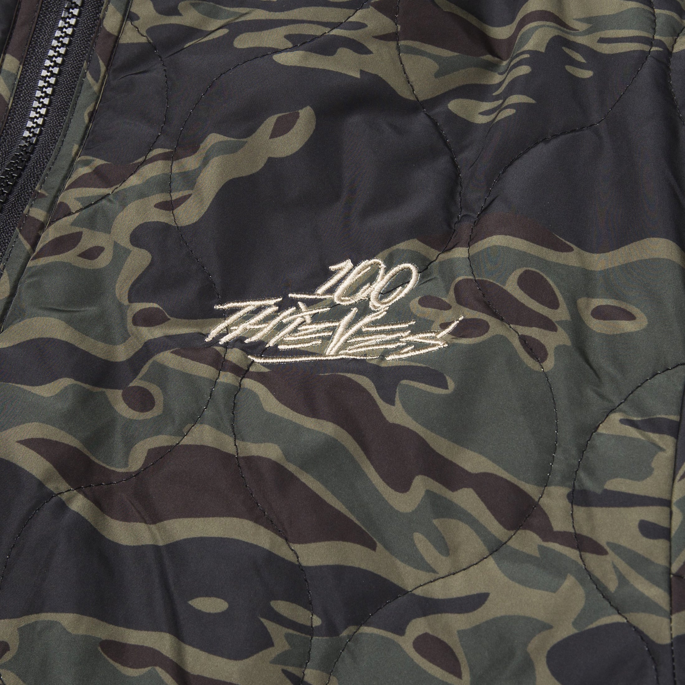 Reversible Sherpa Jacket - Tiger Camo