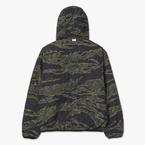 Camo side of Reversible Sherpa Jacket - Tiger Camo