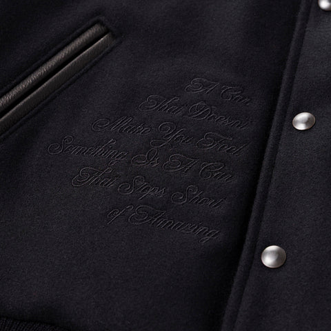 detail on pocket of Lexus LFA Varsity Jacket