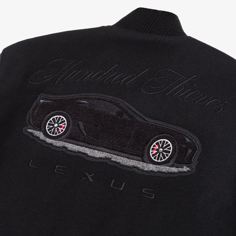 Back detail on Lexus LFA Varsity Jacket