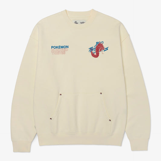 Front of Gyarados Crewneck - Cream
