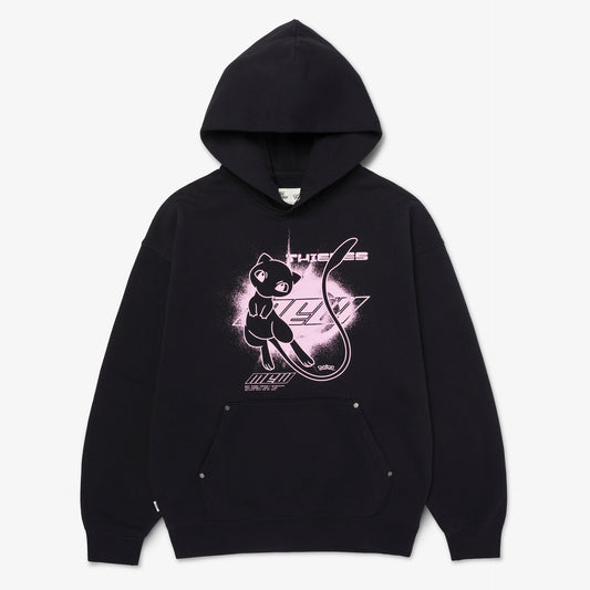 Front of Mew Hoodie - Black