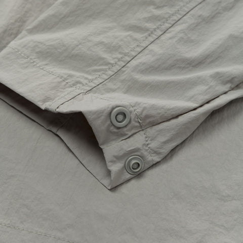cuff detail on Foundations SS'24 Nylon Shirt - Stonewash Green