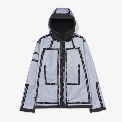waterproof seam detail on Foundations SS'24 3L Shell Jacket - Graphite