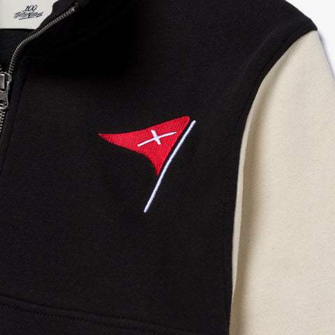 Golf flag logo on Golf'24 Eagle Quarter Zip - Black/White