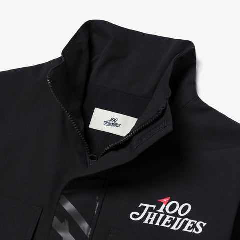 collar detail on Golf'24 Ace Windbreaker - Black