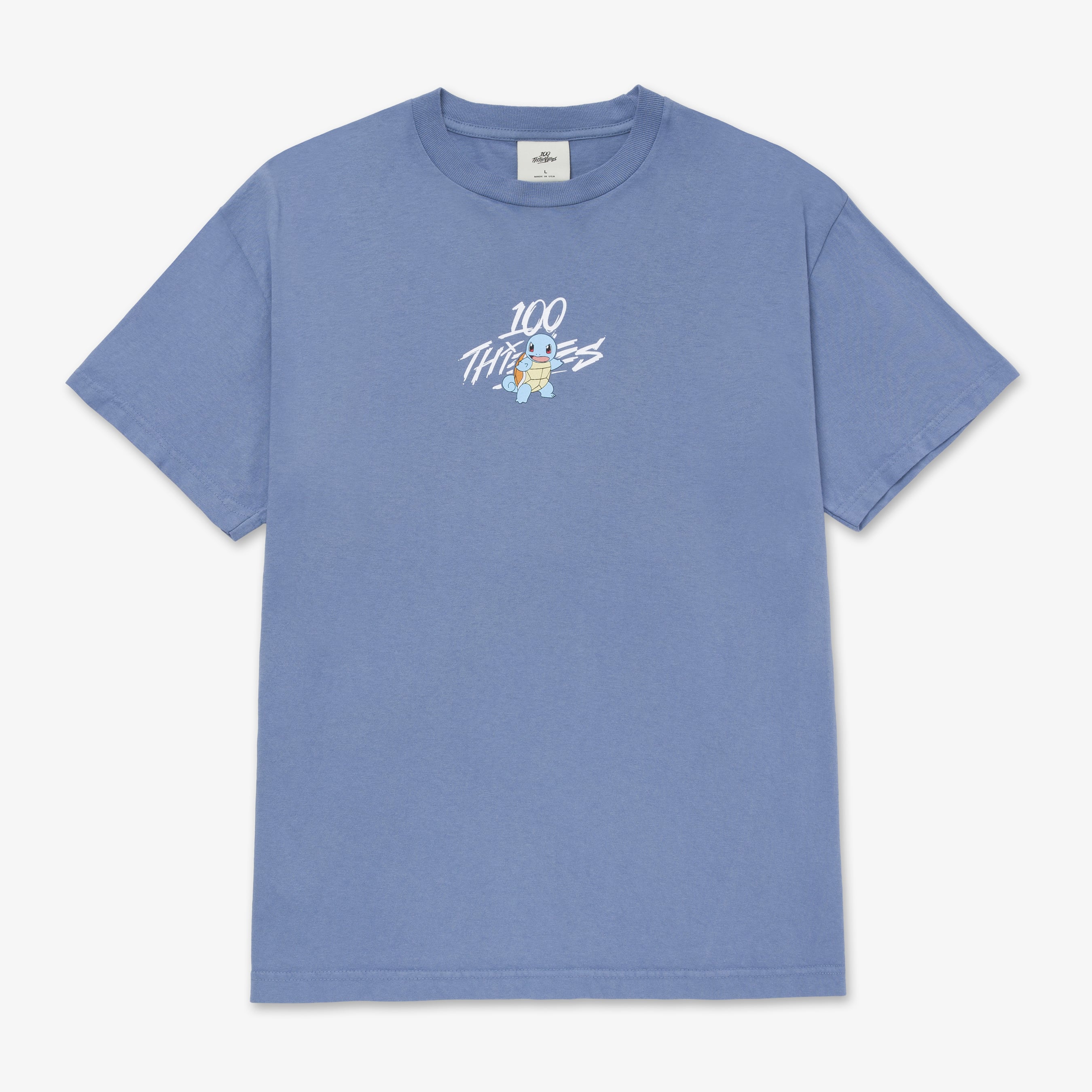 Pokémon + 100 Thieves | Squirtle Core T-Shirt - Medium Blue