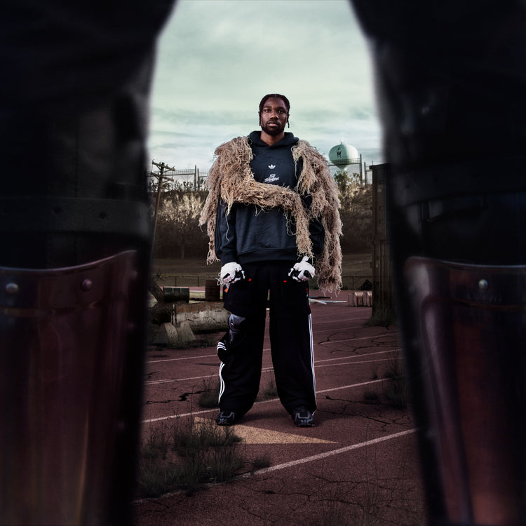 Noah Lyles in adidas Originals Drop 3 Zip Pant