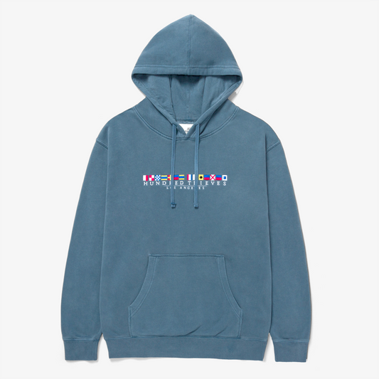 Flags Pullover - Slate Blue