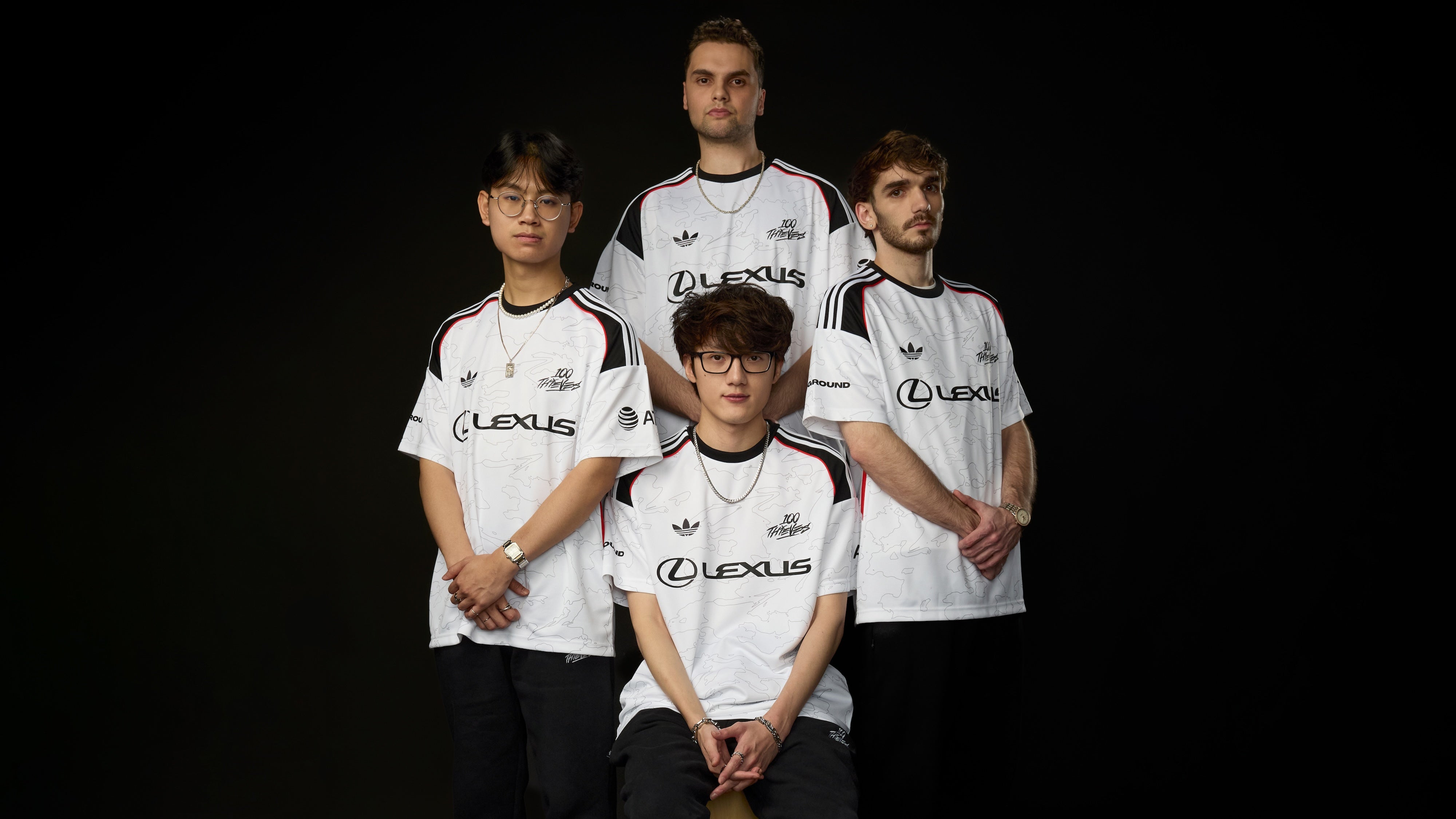 セール ◆ adidas × 100 THIEVES ◆ ジャージー Tシャツ◆ Adidas x 100 THIEVES】 100T LONGSLEEVE (adidas/Tシャツ