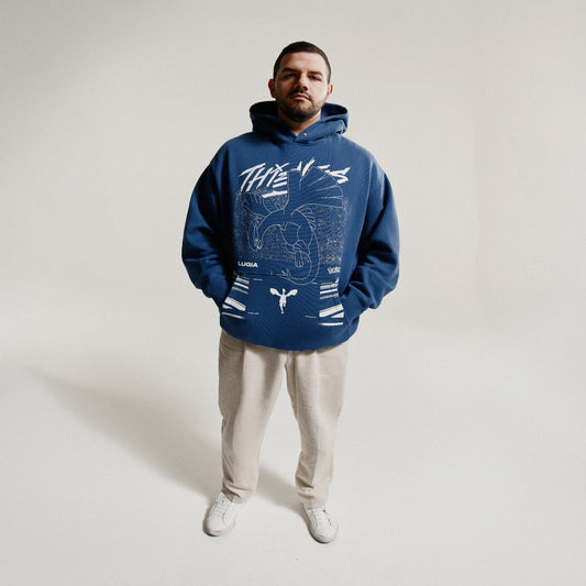 Courage in Lugia Hoodie - Dark Blue
