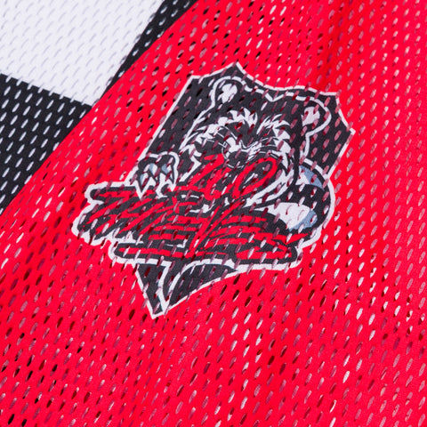 Crazy thieves logo detail on CR X 100T Flat Track Mesh Jersey