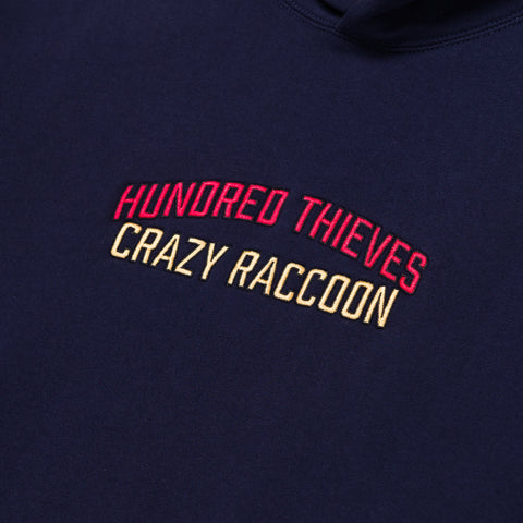 Collab logo text on CR X 100T LA to Tokyo Hoodie