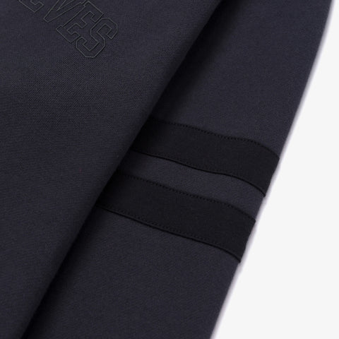 sleeve detail on Foundations FW'24 Collared Crewneck - Phantom