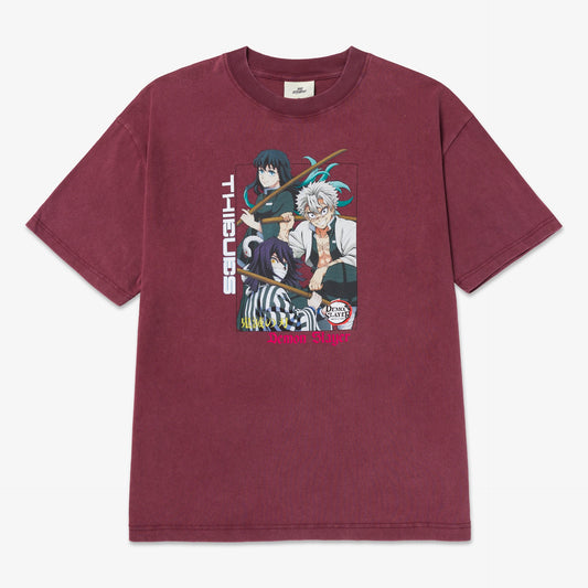 Front graphic on 3 Hashira T-shirt - Mahogany