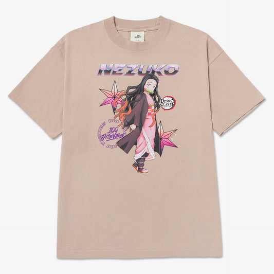 Front of Nezuko T-shirt - String Tan