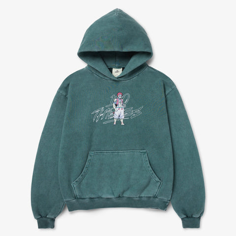 Front of Akaza Hoodie - Sage Green