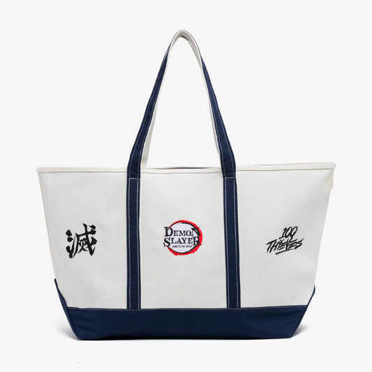 Front of Demon Slayer Tote Bag - Cream