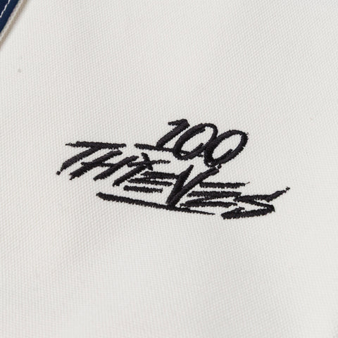100 Thieves logo on Demon Slayer Tote Bag - Cream