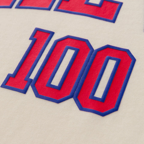 100 logo on Junior T-Shirt - Cream
