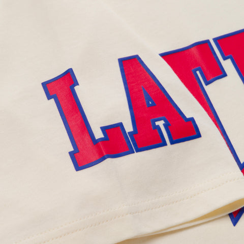 LA puff print on Junior T-Shirt - Cream