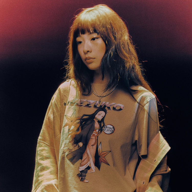 Pipluptiny in Nezuko T-shirt - String Tan