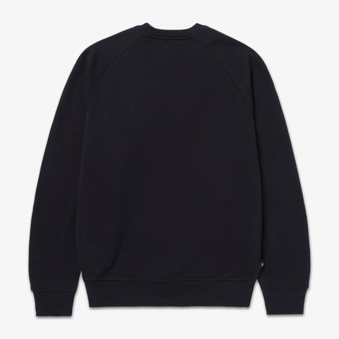 Back of Sports Crewneck - Black/White