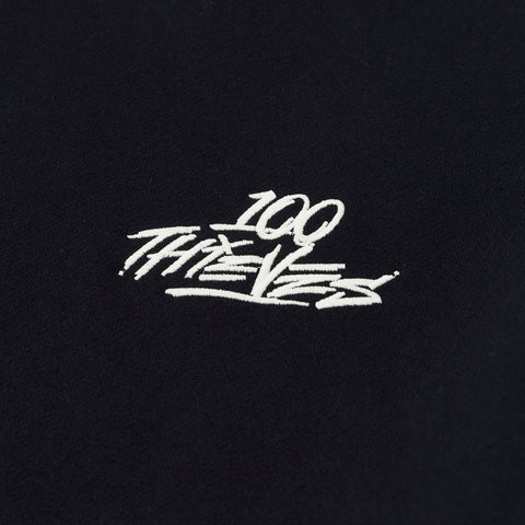 100 thieves logo on 2-Tone Hoodie - Black/Grey