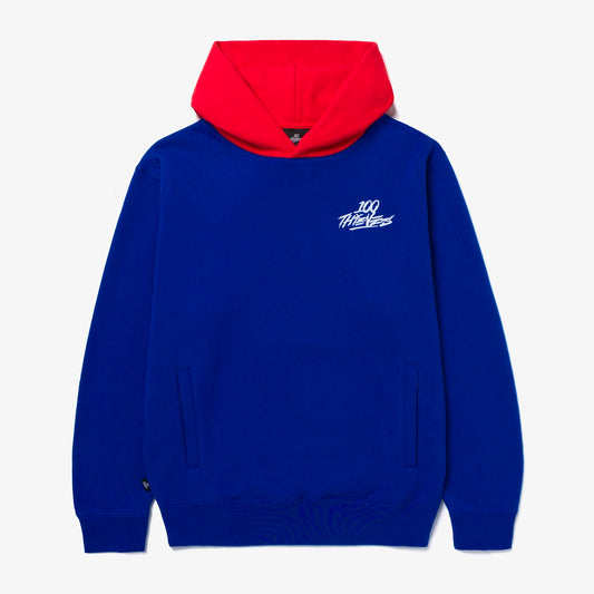 Front of 2-Tone Hoodie - Royal/Red