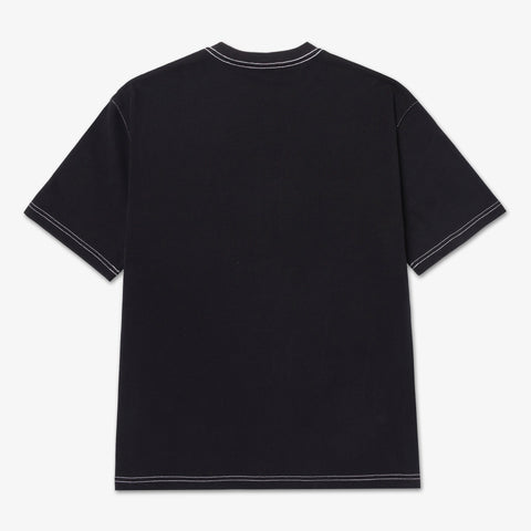 back of Oversized Pocket T-shirt - Black