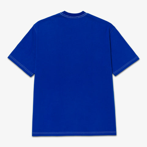 Back of Oversized Pocket T-shirt - Royal