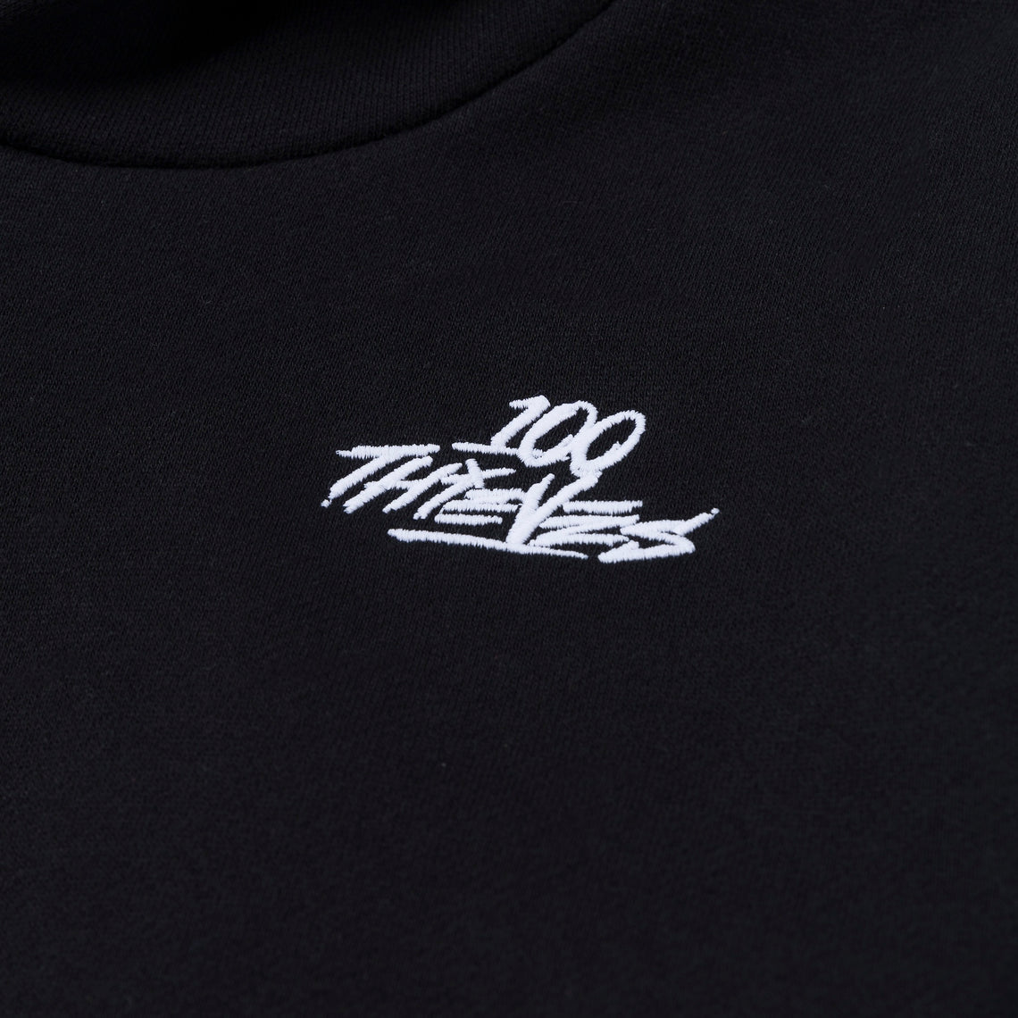 Comfy Cropped Hoodie (Black)